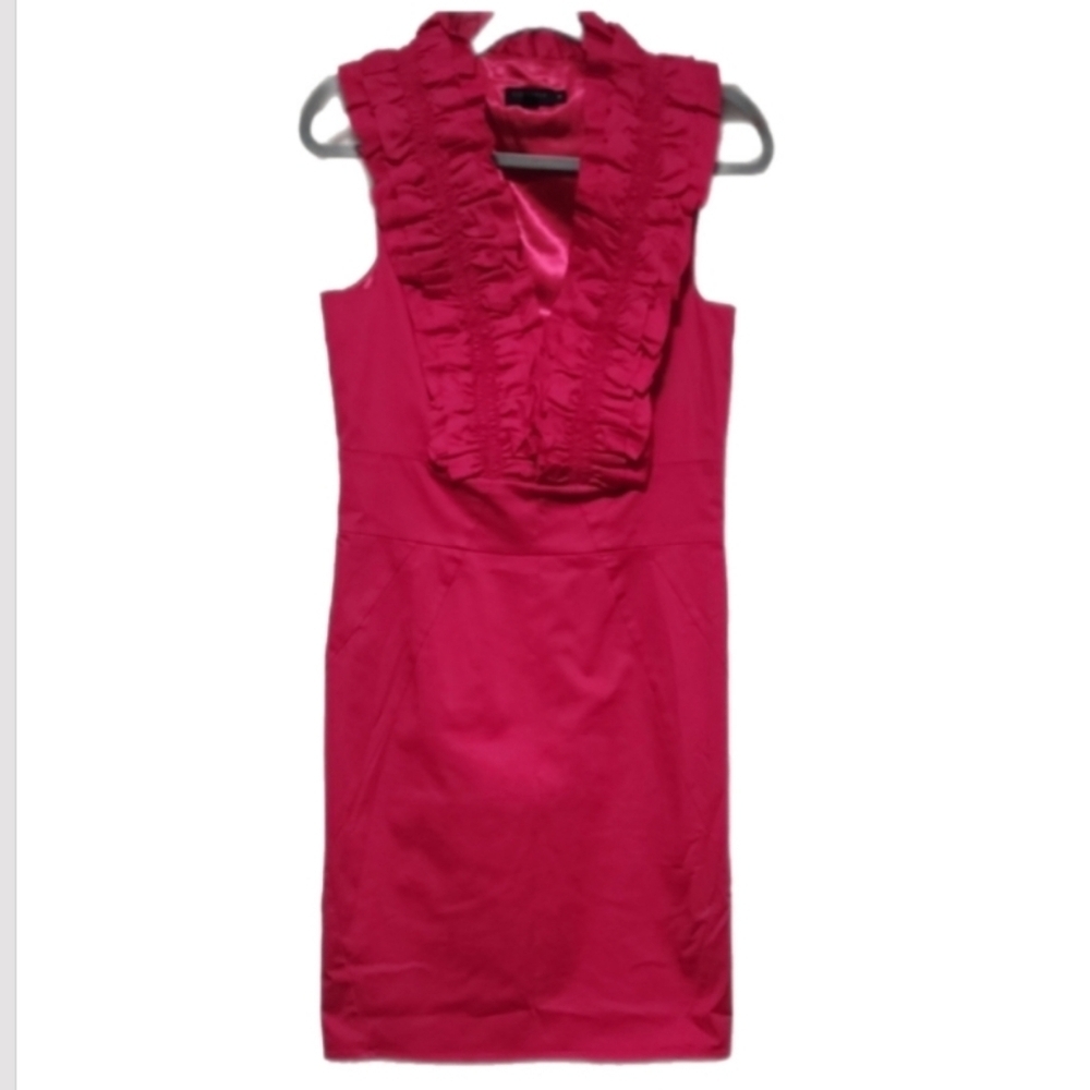 Ted Baker Fuchsia Ruffle Mini Dress - Picture 3 of 8